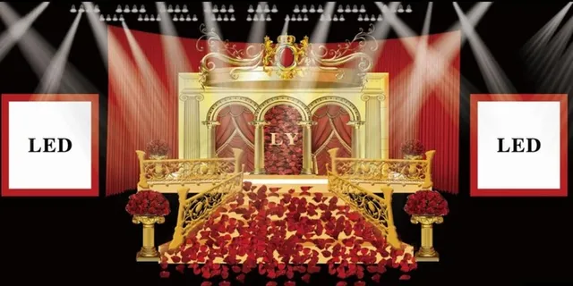 巴洛克婚礼主舞台