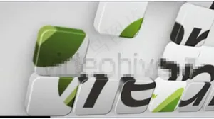 创意立体方块拼图组合logo演绎片...