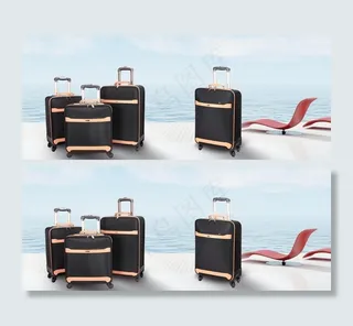 拉杆箱皮具图片