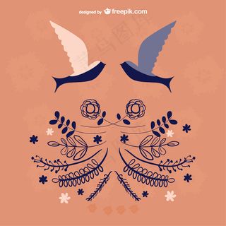 花鸟矢量图