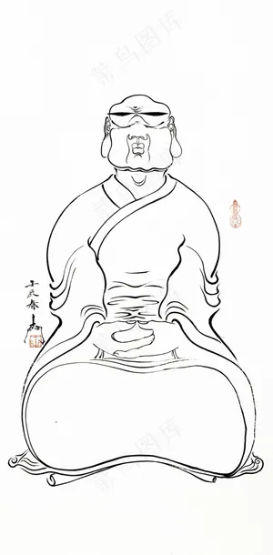 十八阿罗汉 静坐图片 十八阿罗汉 静坐图片