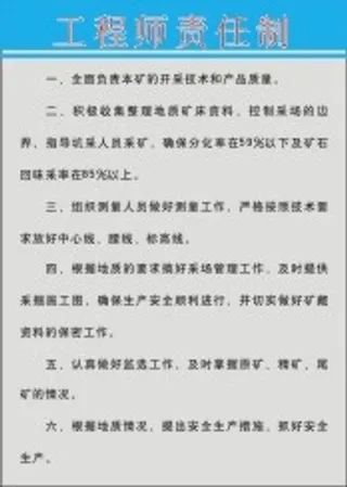 矿山制度牌4
