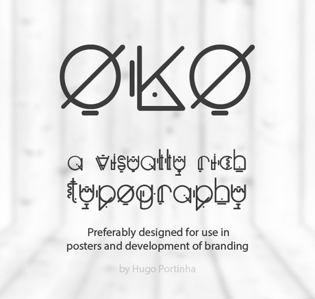 Oko free fonts字体ai矢量模版下载