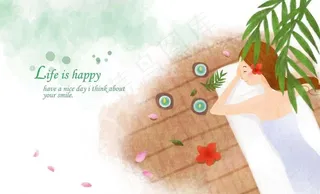 美女泰式按摩图片