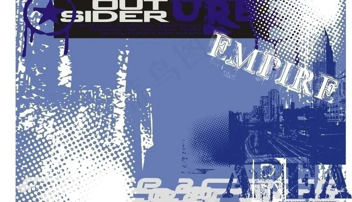城市图片cdr矢量模版下载