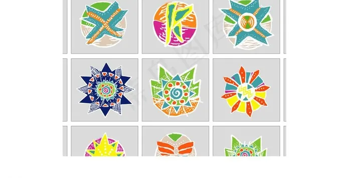 2010南非世界杯图腾图片ai矢量模版下载