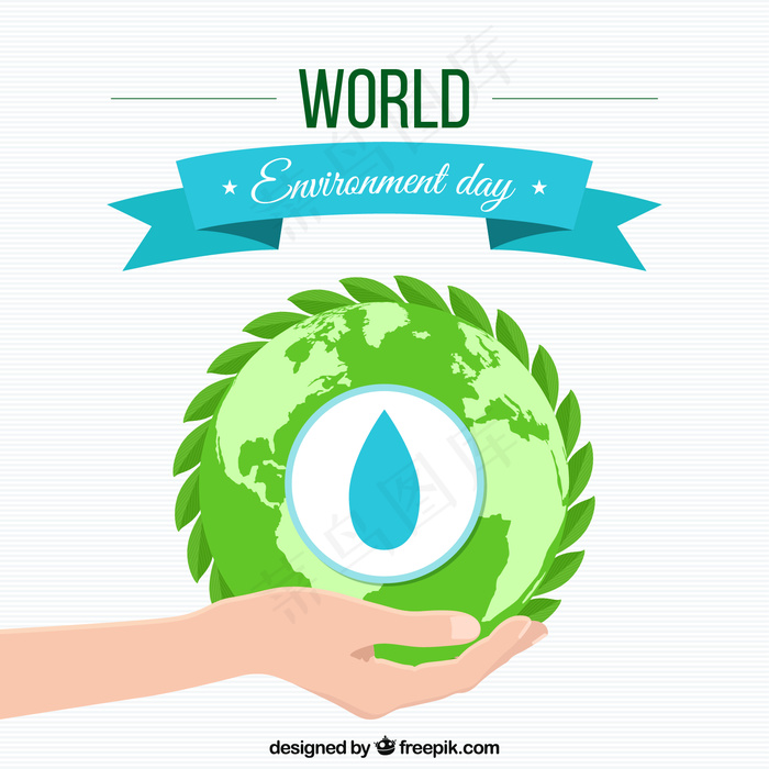 绿色背景矢量图