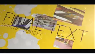 黄色主题聚会模板