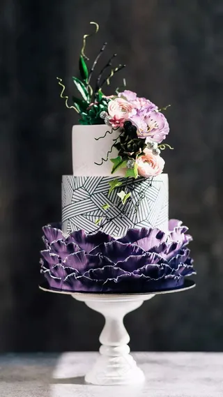 黑色背景花艺高清摄影图片