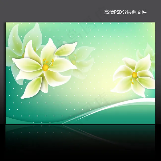 漂亮花纹海报背景psd模版下载psd模版下载