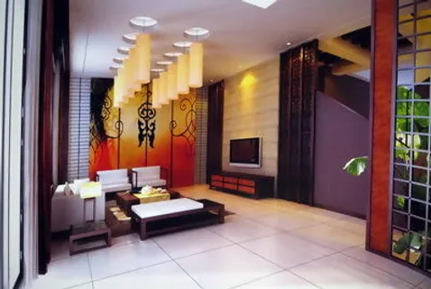 现代中式客厅3D模型素材下载（含材...