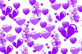 心型花纹紫色图片