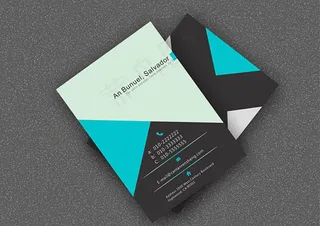 商务企业个人几何图形名片