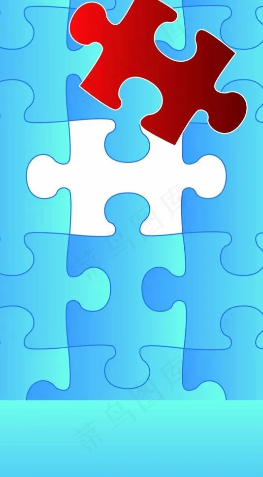 蓝色背景图片ai矢量模版下载