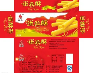 蛋卷酥包装盒图片