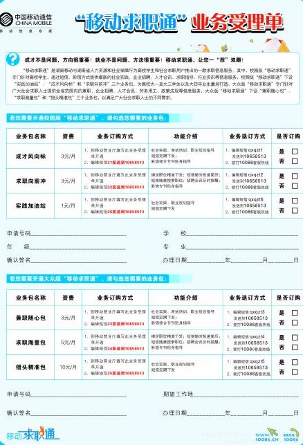 业务受理单图片cdr矢量模版下载