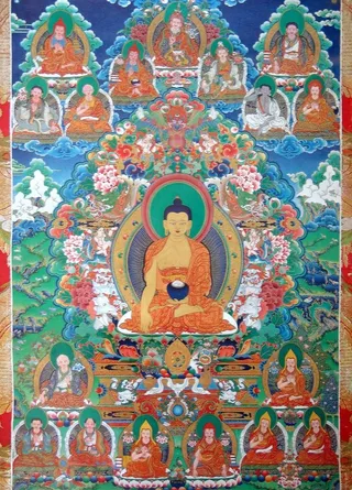 西藏 日喀则 唐卡 佛教 佛法 佛...