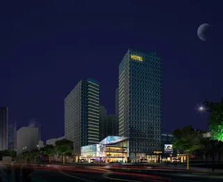 嘉宁万兴花园夜景效果