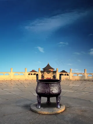 古代青铜鼎香炉PSD分层模板