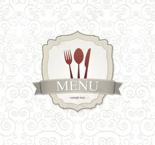 欧式花纹 西餐厅菜单封面图片