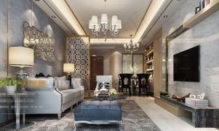 简约现代风格客厅效果图