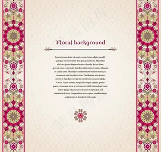 欧式花纹背景图片