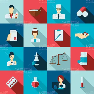 扁平医疗图标