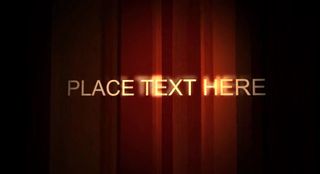 红色背景字体特效视频