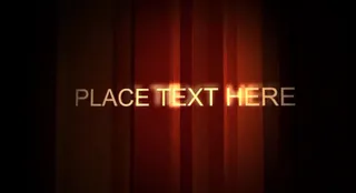 红色背景字体特效视频