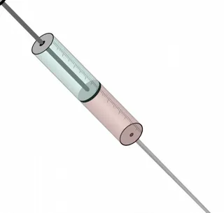 医用注射器矢量图像