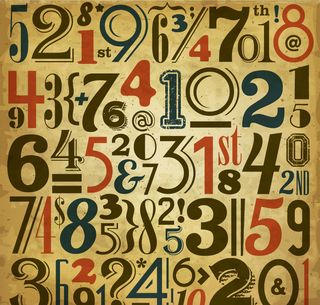 阿拉伯数字装饰设计图案