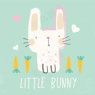 彩色小清新卡通小动物EPS矢量素材