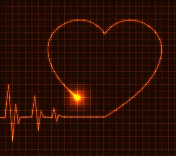 创意爱心心电图矢量素材图片 创意爱心心电图矢量素材图片