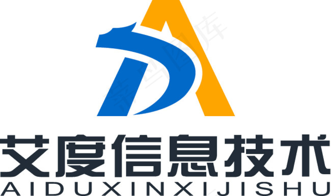 艾度信息技术LOGO(654X388(DPI:150))psd模版下载