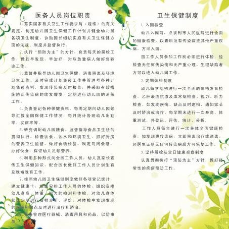 医务室制度图片cdr矢量模版下载