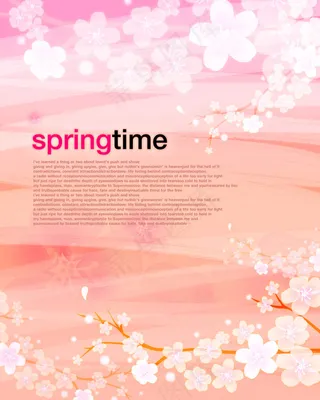 春天的时间花朵背景图