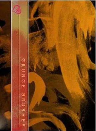 黄色抽象风格psd笔刷素材