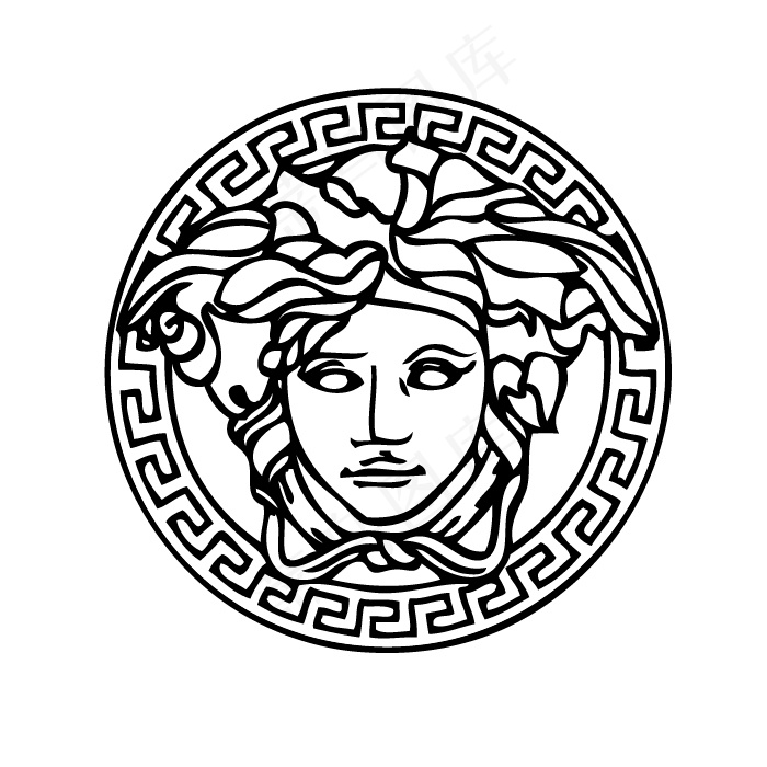 印花矢量图 奢侈品牌专题 VERSACE 范思哲 人物 免费素材ai矢量模版下载