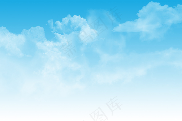 蓝天白云风景图片