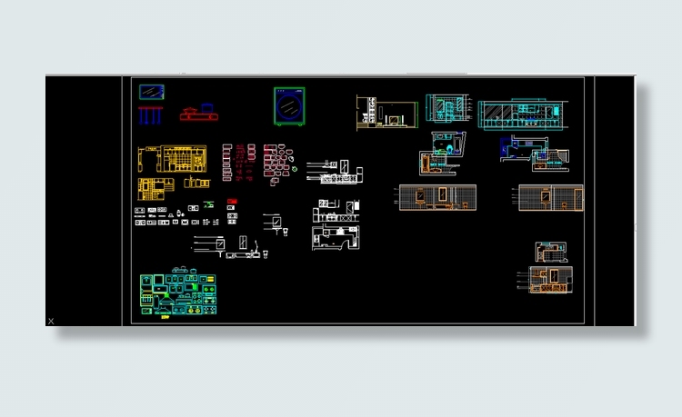 厨房类CAD图块图片