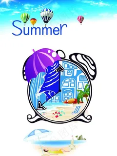 夏天海报图片
