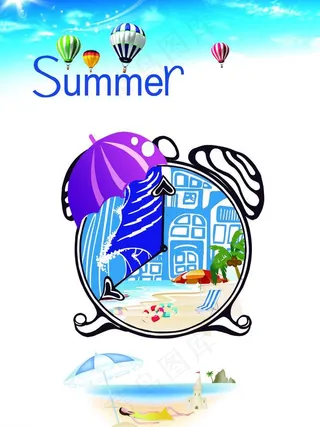 夏天海报图片