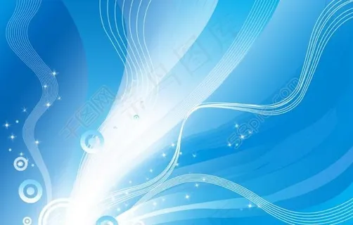 蓝色曲线光束壁纸图片 蓝色曲线光束壁纸图片