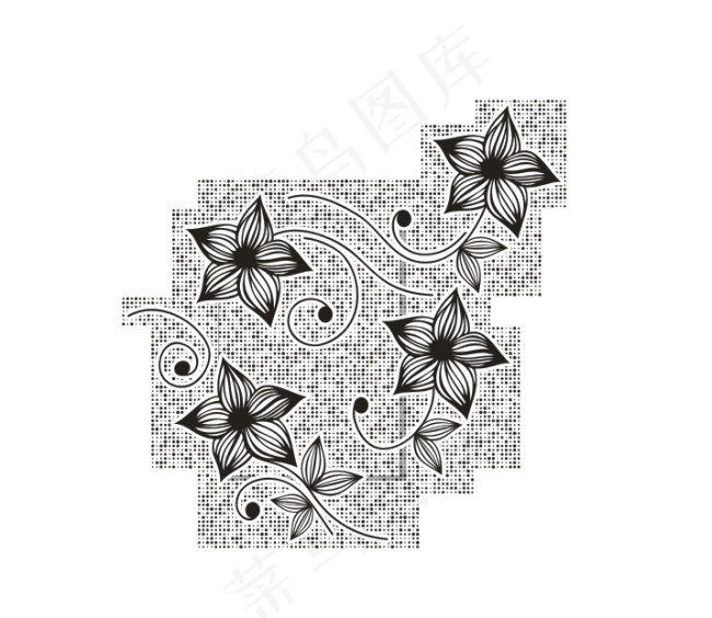 矢量花纹素材下载