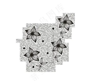 矢量花纹素材下载