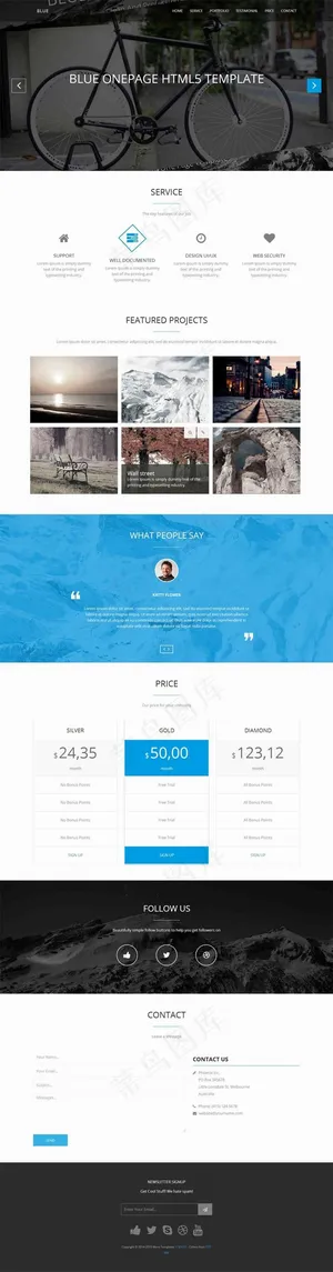 html5大气的响应式设计公司展示...