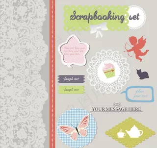 剪贴设计元素图片