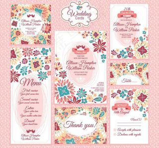 婚礼请柬背景图片