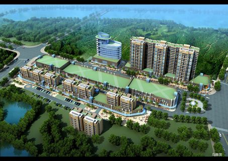 建筑鸟瞰图图片