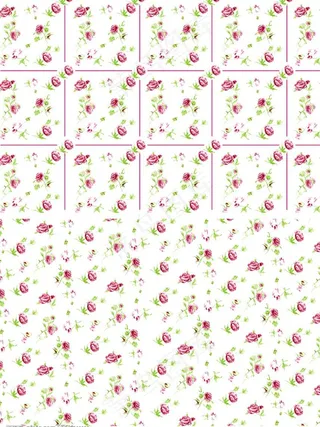 两种分层玫瑰花纹图片